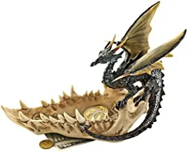 Design Toscano QS91305 Jaw of the Dragon تقدم طبق قوطي تمثال ، 9 بوصة ، بوليريسين ، بالألوان الكاملة