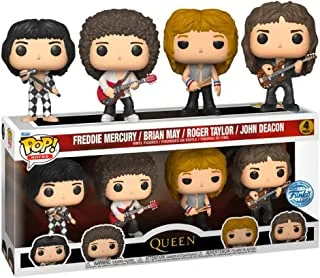 Funko Pop! Queen - Freddie Mercury, Roger Taylor, Brian May & John Deacon - 4-Pack Exclusive