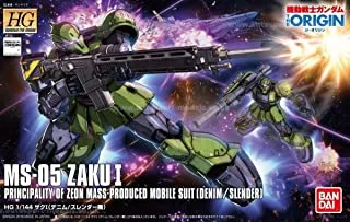1/144 HG Gundam The Origin #09 Zaku I (Denim / Slender Custom)