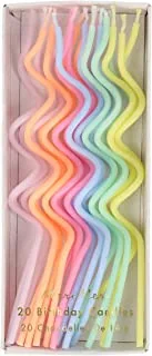Meri Meri Pastel Swirly Candles (Pack of 20)