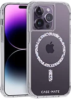Case-Mate iPhone 14 Pro Case Clear Twinkle Diamond 10FT Drop Protection Compatible with MagSafe Magnetic Cover with Cute Bling Sparkle for iPhone 14 Pro 6.1