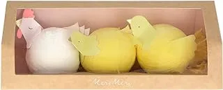Meri Meri Hen and Chicks Surprise Balls 3-Pieces Set