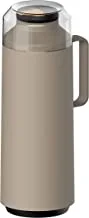 Tramontina Exata Beige Plastic Thermal Beverage Dispenser with 1 Liter Glass Liner and Plastic Lid