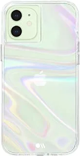 CASE-MATE iPhone 12 mini Soap Bubble مع Micropel