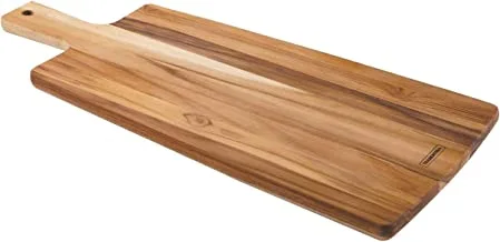 Tramontina 48x19cm Teak Wood Bread Board with Handle with Mineral Oil Finish