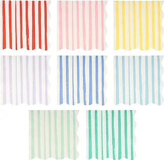 Meri Meri Mixed Stripe Napkins 16-Pieces, Large