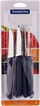 Tramontina Diamant 6 Pieces Paring Knife Set with Stainless Steel Blade and Bue Polypropylene Handle