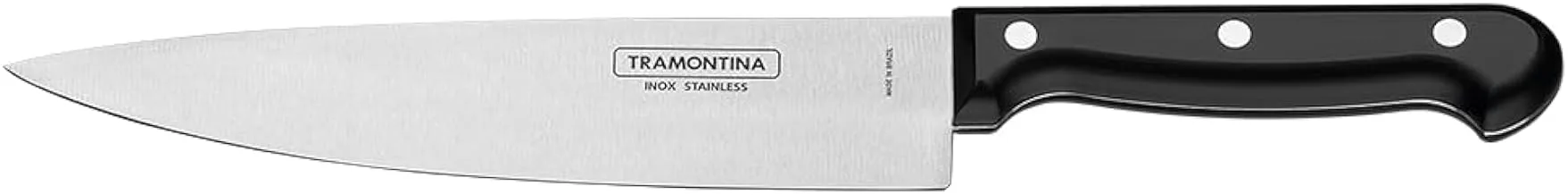 Tramontina Ultracorte 7 Inches Chef Knife with Stainless Steel Blade and Black Polypropylene Handle