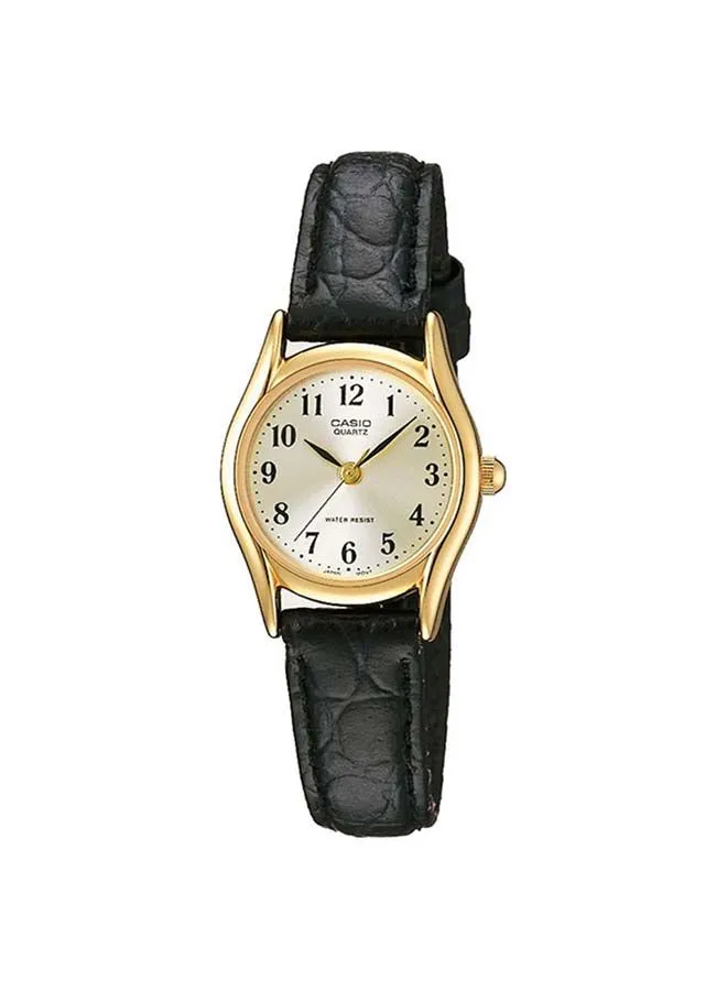 CASIO Women's Leather Analog Wrist Watch LTP-1094Q-7B2RDF