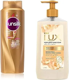 Sunsilk Shampoo Hair Fall, 700 Ml & Lux Perfumed Hand Wash Velvet Touch, 500Ml