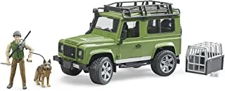 Land Rover Defender Station Wagon with Forester & dog