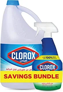 Clorox Bleach + Multipurpose Spray Bundle (Clorox Bleach Liquid Original Scent 3.78L + Clorox Multi-Purpose Spray, 750ml)