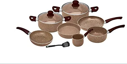Trust Pro Granite Coated Cookware Set 10-Piece Brown - KR07MB7