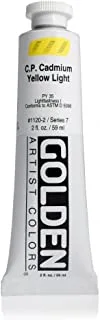 Golden Heavy Body Acrylic Color 59 ml, 1120-2 C.P. Cadmium Yellow Light