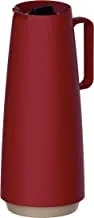Tramontina Exata Red Plastic Thermal Flask with 1 Liter Glass Liner
