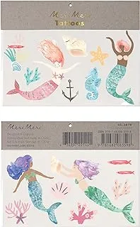 Meri Meri Large Mermaid Tattoos, 2-Pack