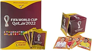 بانيني - ألبوم لاعبين فيفا قطر 2022 مع 53 حزمة من مجموعة الملصقات (لكل عبوة - 5 ملصقات)