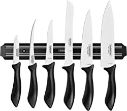 Tramontina 7 Piece Cutlery Knife Set - Stainless Steel Flatware Silverware Set Sharp Professional Kitchen Chef Cooking Knives set with Black Handles