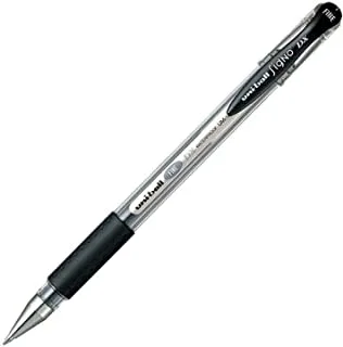 uni-ball Signo DX fine, Waterproof Gel Pen, 0.7mm, Black (Pk/12)