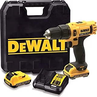 DEWALT 12V 10Mm Subcompact Hammer Drill Driver With Extra Battery, Yellow/Black, Dcd716D2-B5