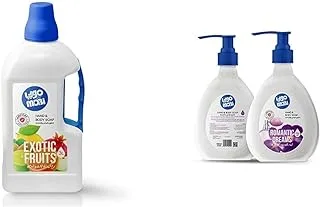Mobi liquid hand soap, fruit scent, 3 litre & liquid romance scent hand soap, 450 ml