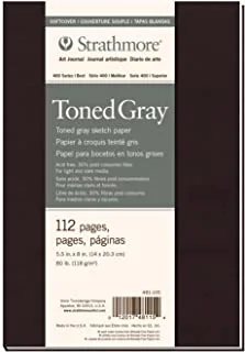 Strathmore Gray Toned Sketch Paper 112-Pages, 14 cm x 20.3 cm Size