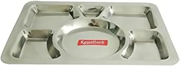 Stainless Steel Serving Tray Silver 41X30Cm