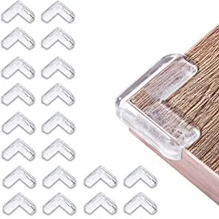 Safety Corner Protectors Guards For Baby, Kids Soft Table Corner Protectors for Furniture Against Sharp Corners, 20 pcs Baby Proofing Safety Corner Clear Furniture Table Corner Protection (20)