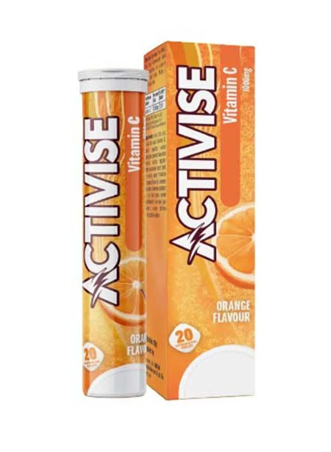 Activise Activise Vitamin C 1000MG Effervescent Tablets, Orange 20's