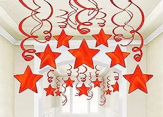 Orange Peel Shooting Stars Swirl Decorations 30pcs