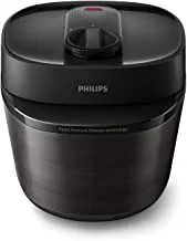 PHILIPS Electric Pressure Cooker- 50/60Hz - All-in-One Cooker HD2151/56, Black