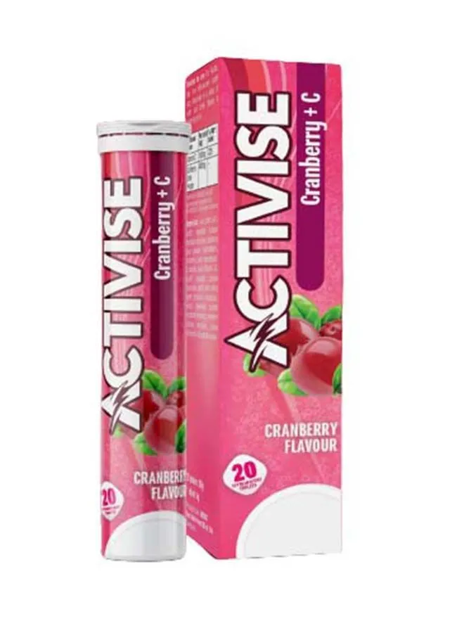 Activise Activise Cranberry + Vitamin C Effervescent Tablets, 20's