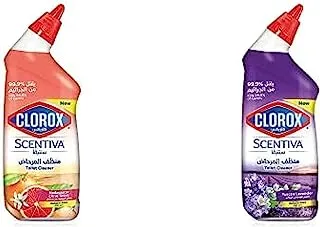 Clorox Scentiva Toilet Cleaner, 27 oz, Tuscan Lavender, and Citrus Orchard from Madagascar 26 oz, Kills 99.9% of Viruses & Bacteria