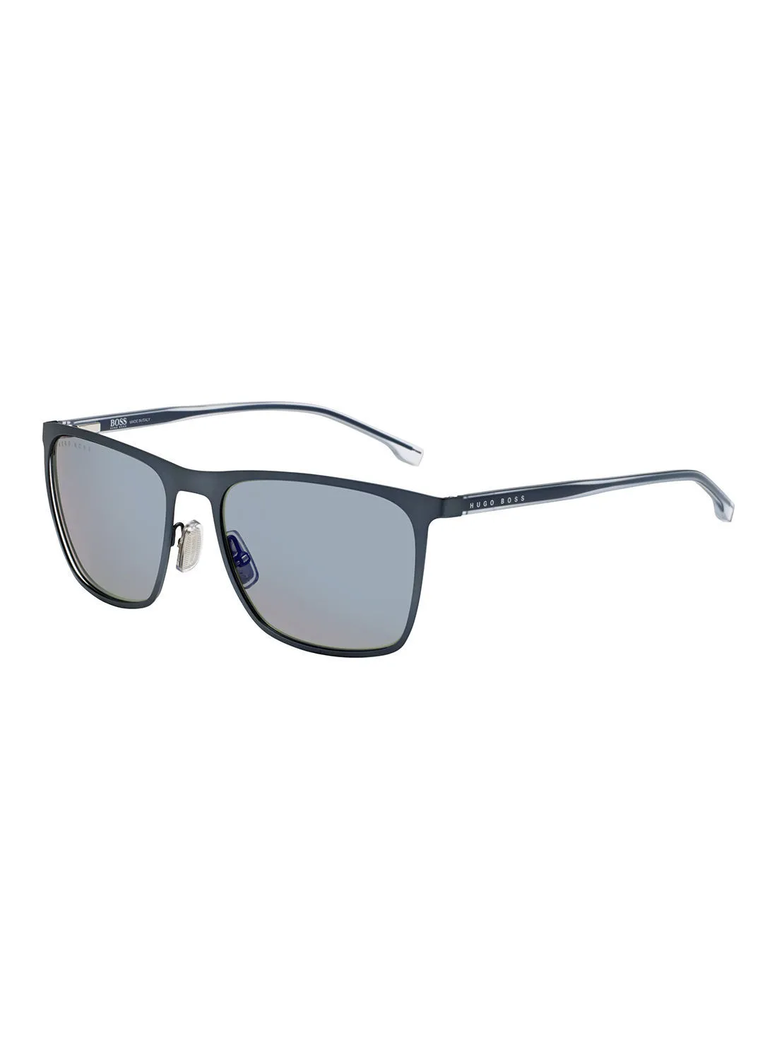HUGO BOSS UV Protection Rectangular Eyewear Sunglasses BOSS 1149/S/IT  MTT BLUE 57