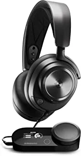 SteelSeries Arctis Nova Pro, Multi-System Gaming Headset, Hi-Res Audio, 360 Spatial Audio, GameDAC Gen 2, ClearCast Gen 2 Mic, PC, PS5, PS4, Switch