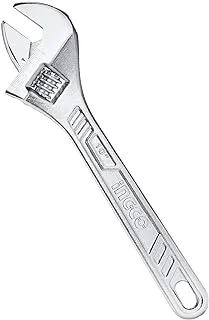 INGCO 10 Inch Adjustable Wrench, Extra Wide Jaw Opening, Shifter Movable Spanners, Heat Treated Chrome-Plated Drop Forged, DIY Wrench, HADW131102