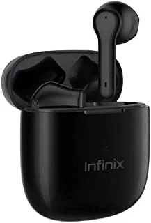 Infinix Airpods 36 hours super-long play-time IPX4 waterproof AI ENC Call noise cancellation XE 22 Black, Wireless