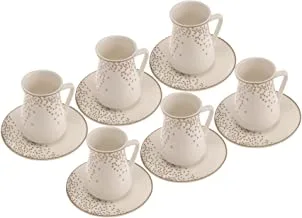 Orchid 12-Piece Istikan Cup And Saucer Set 160ml. (Dots Design)