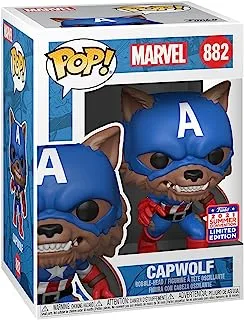 Funko Pop! Marvel: Year of The Shield - Capwolf, Amazon Funkon Exclusive