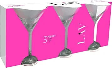 Lav-Misket Martini Glass 175Cc 3Pc St (Mis586)