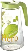 زجاجة مياه للحيوانات الأليفة من لوك آند لوك بلمسة واحدة ، سعة 1.7 لتر ، أخضر
