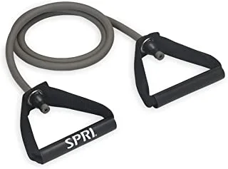 SPRI Xertube Resistance Bands with Handles – All Exercise Cords Sold Separately with Home Gym Workout Fitness Door Anchor Attachment Option