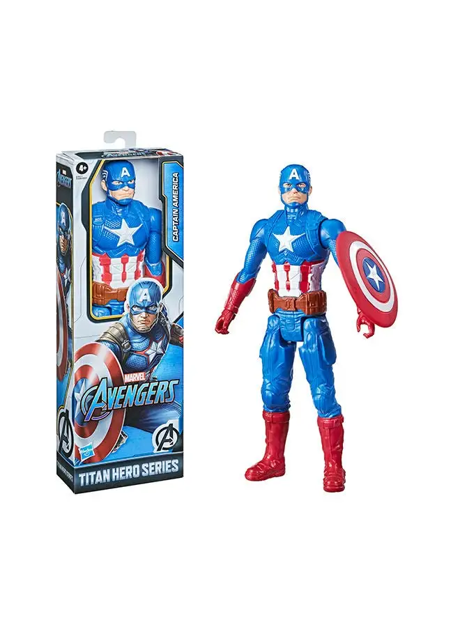 AVENGERS Marvel Titan Hero Series Captain America Action Figure Toy 12-Inch