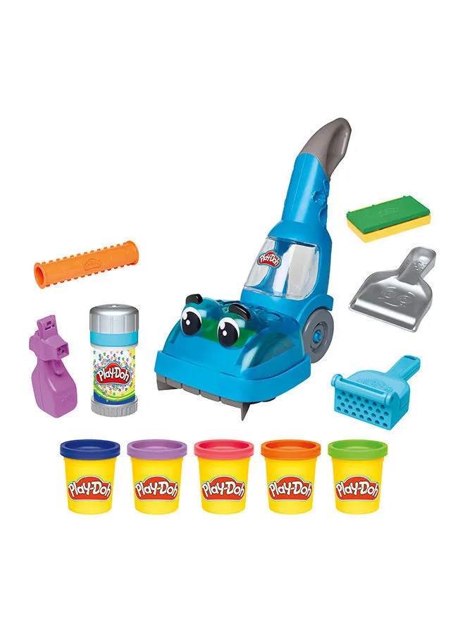 Play-Doh Kids Zoom Zoom Vacuum And Cleanup Toy With 5 Cans of Modeling Compound, Non-Toxic for 3 Years And Up