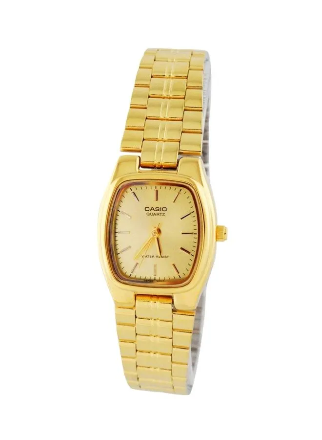 CASIO Women's Stainless Steel Analog Wrist Watch LTP-1169N-9ARDF - 22 mm - Gold