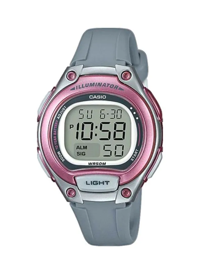 CASIO Women's Water Resistant Digital Watch LW-203-8AVDF - 35 mm - Grey