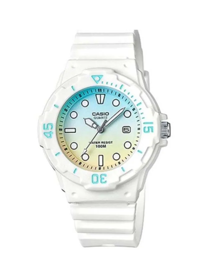 CASIO Women's Resin Analog Wrist Watch LRW-200H-2E2VDR - 34 mm - White