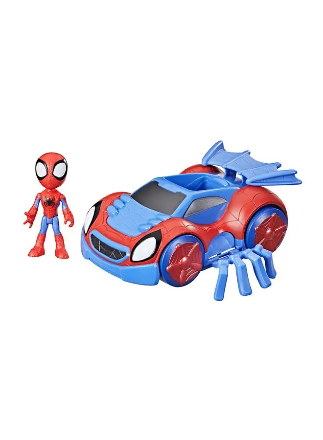 MARVEL 2 In 1 Spidey And His Amazing Friends Change 'N Go Web-Crawler Action Figure Toy