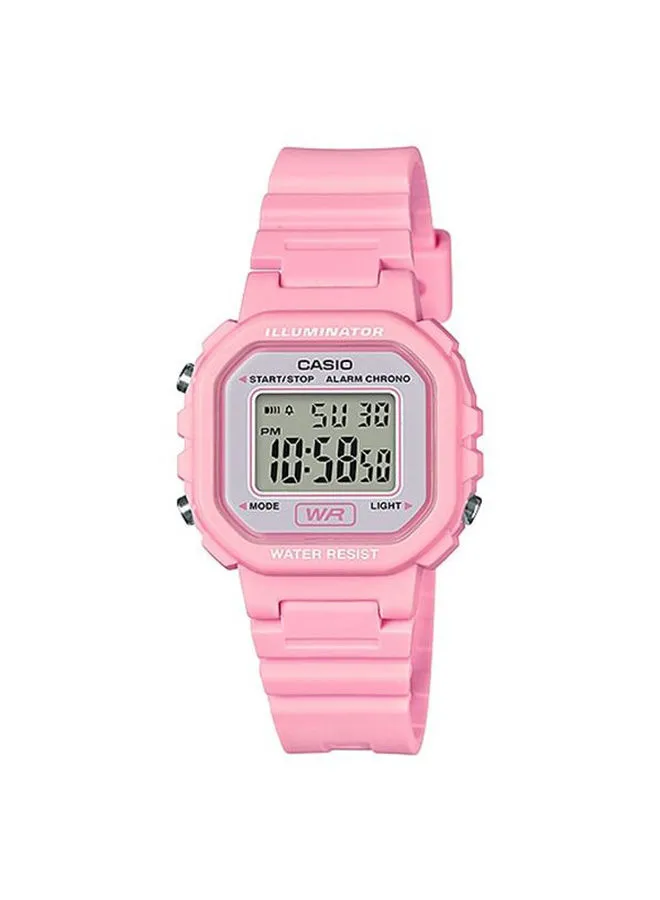 CASIO Women's Water Resistant Digital Watch LA-20WH-4A1DF - 35 mm - Pink