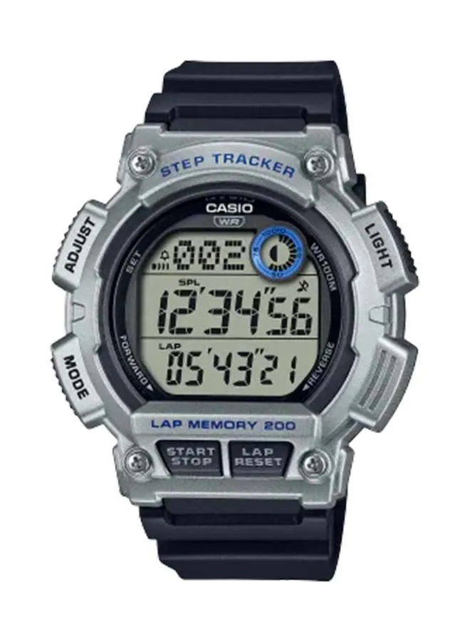 CASIO Digital Round Waterproof Wrist Watch WS-2100H-1A2VDF